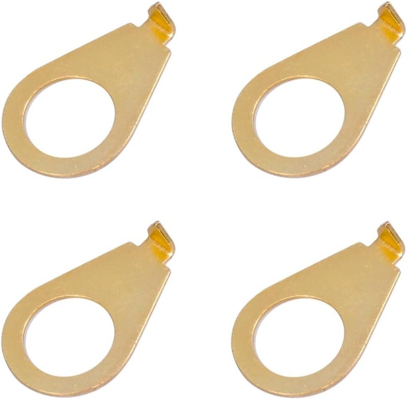CCeCCe 4 Pack Guitar Knobs Pointer Plate Replacement 3/8 Inch LP Guitar Knob Position Indicator Plates Thumb Bleeders for Electric Guitar Top Hat Knobs Guitar Speed Control Knobs Les Paul Pots CTS Pot - Image 1